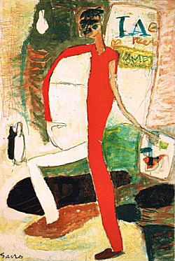 佐野繁次郎「画家の肖像(死んだ画家)」1964.jpg