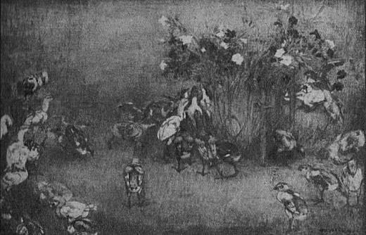 吉田博「ひよこ」1929帝展.jpg