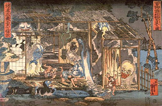国芳「百物語化物屋舗の図」1800年代.jpg