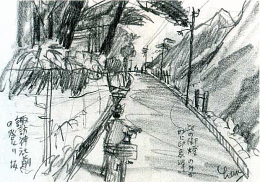 濱田煕「諏訪神社前の登り坂」1938.jpg