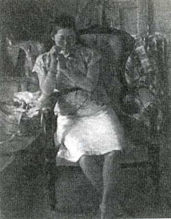 鬼頭鍋三郎「椅子による」1947.jpg